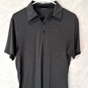 Patagonia Polo Shirt Worn Wear Sz Small Stretch Men’s Charcoal Gray EUC